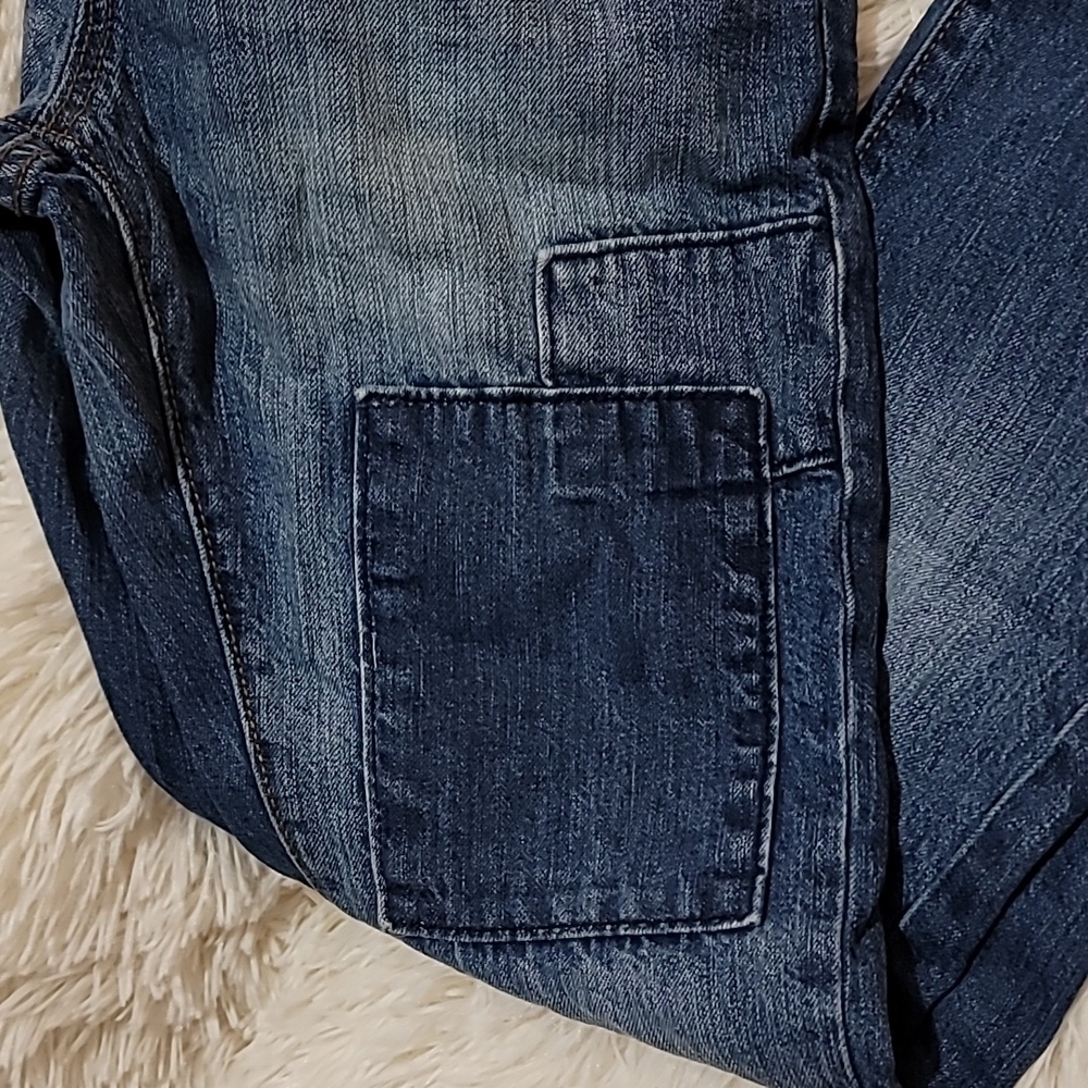 GAP, Kids,Boy's, Denim Jeans, Size 12, Frayed, Patches,slim straight fit - Picture 4 of 10